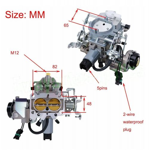 C2BBD 2 Barrel Electric Carburetor W/ 2pcs Gasket For Jeep AMC CARTER 1982-1991, US $136.96, image 20