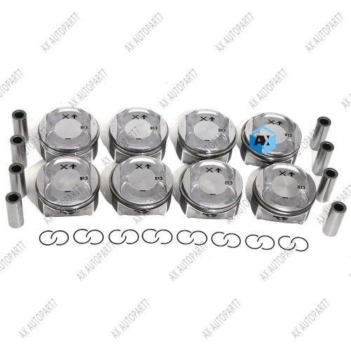 8x pistons &amp; rings kit std Φ93mm for porsche cayenne s 4.5l v8 955 9pa m48.00