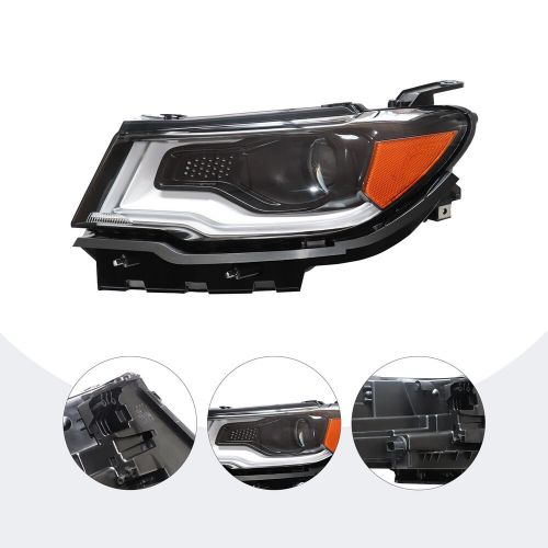Headlight Driving Head light Headlamp Left Side For 2017-2021 Jeep Compass, US $165.03, image 14