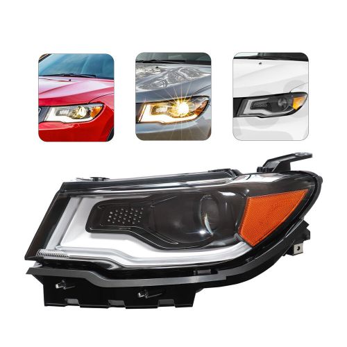 Headlight Driving Head light Headlamp Left Side For 2017-2021 Jeep Compass, US $165.03, image 17