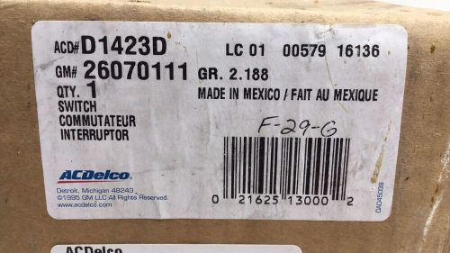 Acdelco d1423d ignition switch gm 26070111
