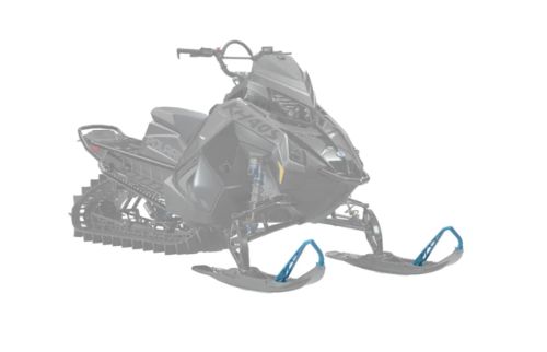 New OEM Polaris Ski Toe, Pair - Sky Blue - 2889421-737, US $59.99, image 4