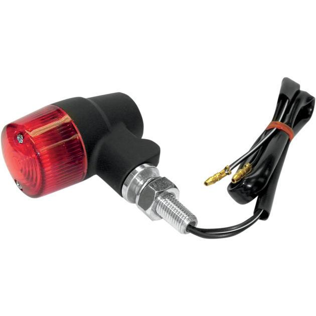 K&s round marker lights single filament 93mm x 47mm x 71mm 36mm black red