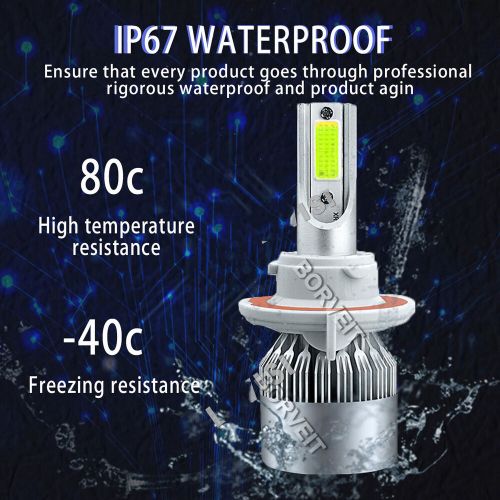 2x 72W Ice blue Honda Pioneer 1000 LED Headlight Bulbs 2016 2017 2018 -2022, US $14.74, image 5