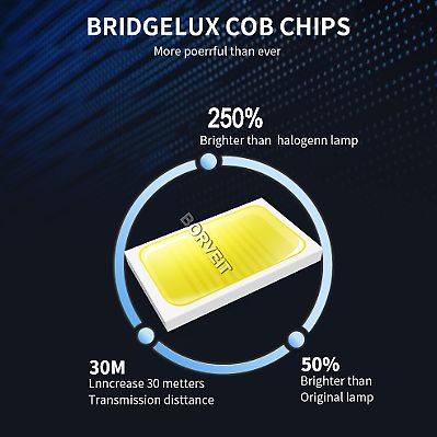 2x 72W Ice blue Honda Pioneer 1000 LED Headlight Bulbs 2016 2017 2018 -2022, US $14.74, image 7