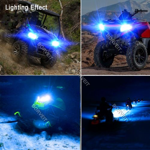 2x 72W Ice blue Honda Pioneer 1000 LED Headlight Bulbs 2016 2017 2018 -2022, US $14.74, image 10