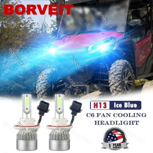 2x 72W Ice blue Honda Pioneer 1000 LED Headlight Bulbs 2016 2017 2018 -2022, US $14.74, image 11