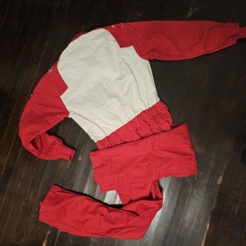 Speedway Motors Race Full Body Suit - Fire Resistant Red & White Large L, US $90.00, image 2