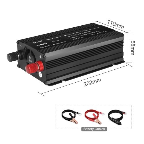 Pure Sine Wave 1000W 1500W 2200W 2600W DC 12V to AC 220V Car Power Inverter Adap, AU $160.63, image 3