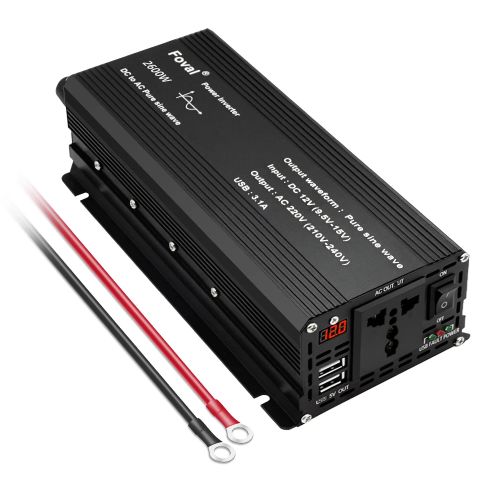 Pure Sine Wave 1000W 1500W 2200W 2600W DC 12V to AC 220V Car Power Inverter Adap, AU $160.63, image 10
