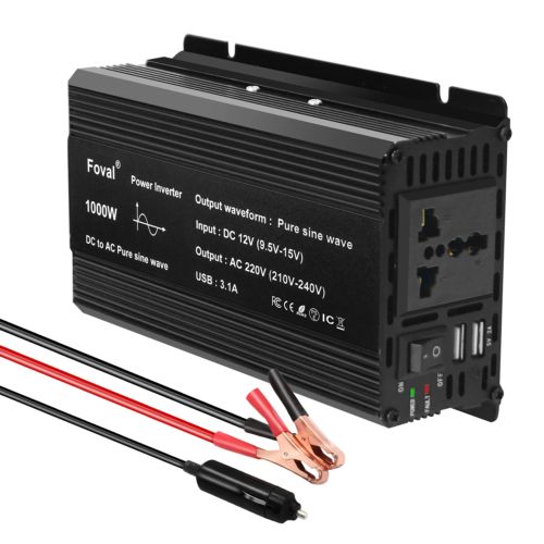 Pure Sine Wave 1000W 1500W 2200W 2600W DC 12V to AC 220V Car Power Inverter Adap, AU $160.63, image 13