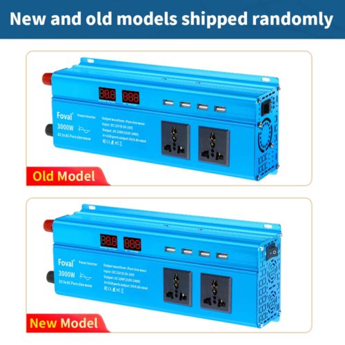 Pure Sine Wave 1000W 1500W 2200W 2600W DC 12V to AC 220V Car Power Inverter Adap, AU $160.63, image 24