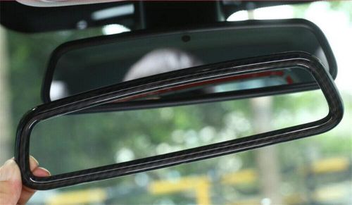 For Jaguar XJL 2010-2019 Carbon Fiber Interior Rearview Mirror Cover Frame Trim, US $30.77, image 2