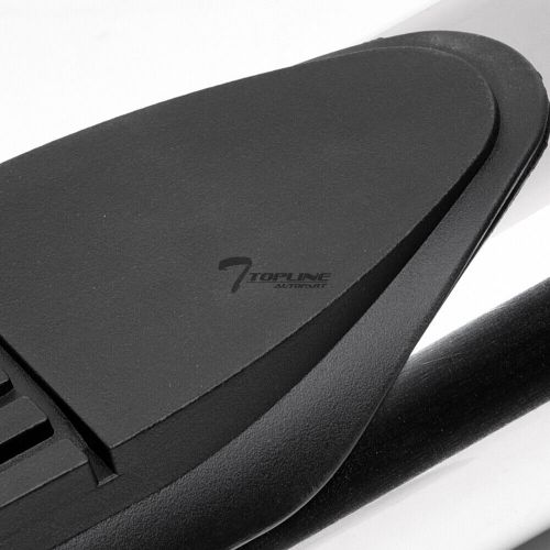 Topline for 07-18 silverado/sierra crew 4&#034; oval side step nerf bars - stainless