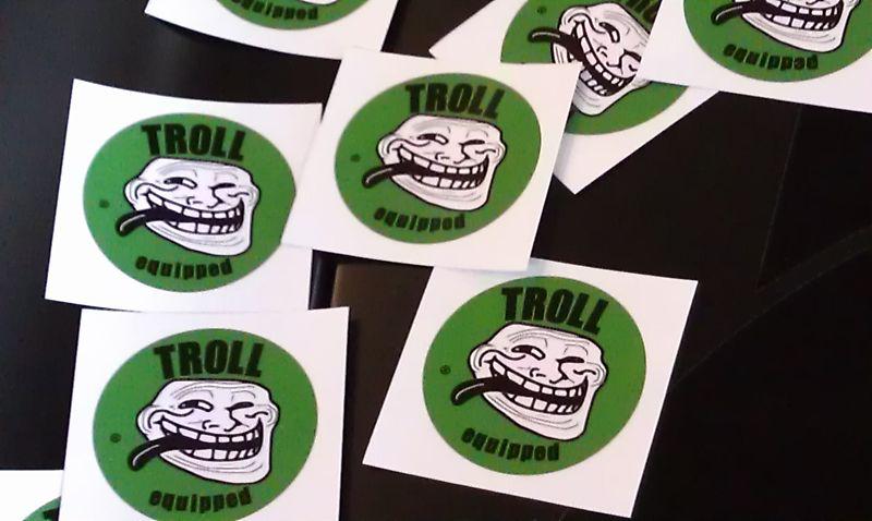 Troll equipped official racing decal 