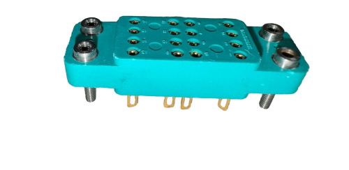 Vb16/1mg43-22 interconnect,  16 position pierced tab/molded-in stud