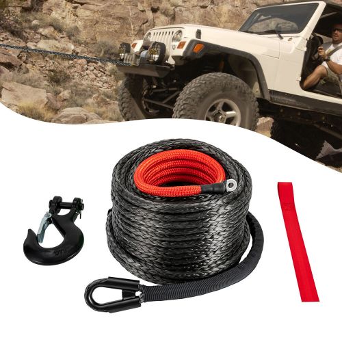3/8x100" Synthetic Winch Rope w/Hook 10.8T for Off-Road Vehicle Truck ATV UTVs, US $65.48, image 5