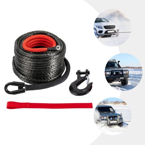 3/8x100" Synthetic Winch Rope w/Hook 10.8T for Off-Road Vehicle Truck ATV UTVs, US $65.48, image 12