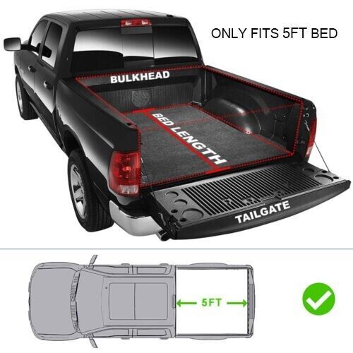 5ft truck tonneau cover bed retractable for 2015-2024 chevy colorado willmoso
