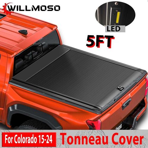 5FT Truck Tonneau Cover Bed Retractable For 2015-2024 Chevy Colorado Willmoso, US $673.84, image 20