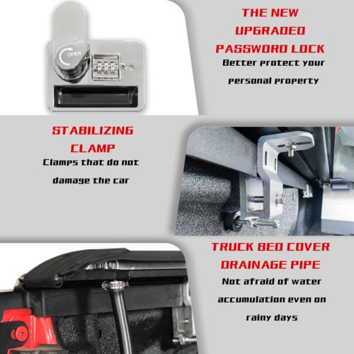 5FT Truck Tonneau Cover Bed Retractable For 2015-2024 Chevy Colorado Willmoso, US $673.84, image 21