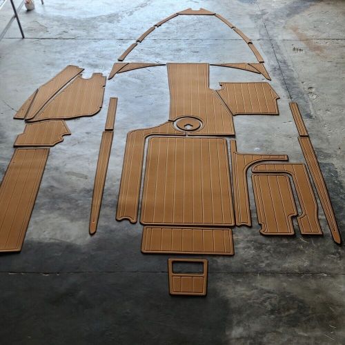 2010-2017 Malibu 247 LSV Cockpit Pad Boat EVA Foam Faux Teak Deck Flooring Mat, US $899.00, image 2