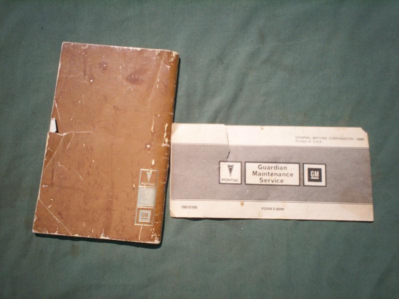 1980 pontiac catalina and bonneville owner manuals