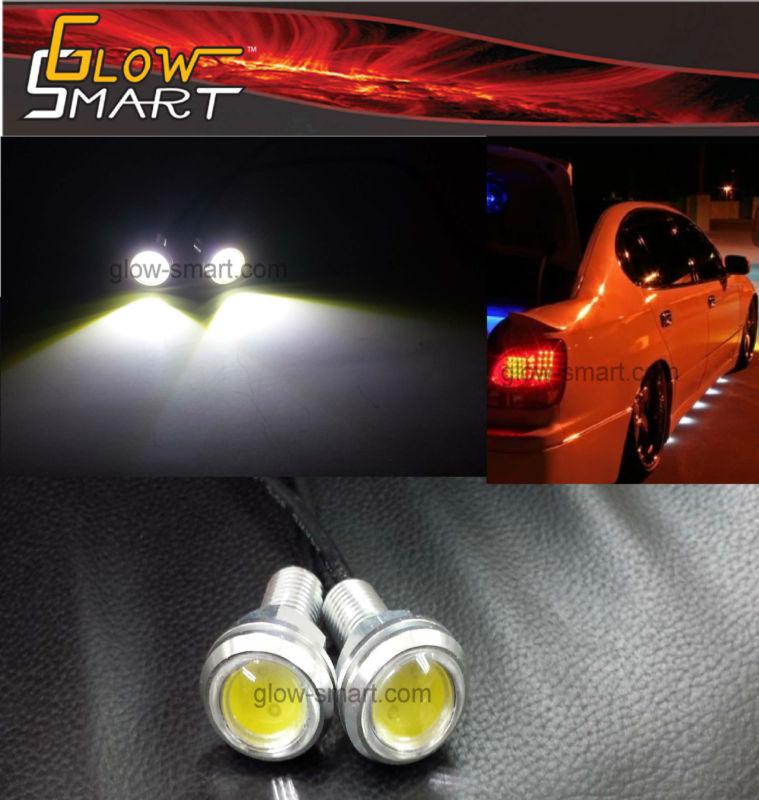 2 x 3w led ealge eye under car body pod drl daytime running  lighting white