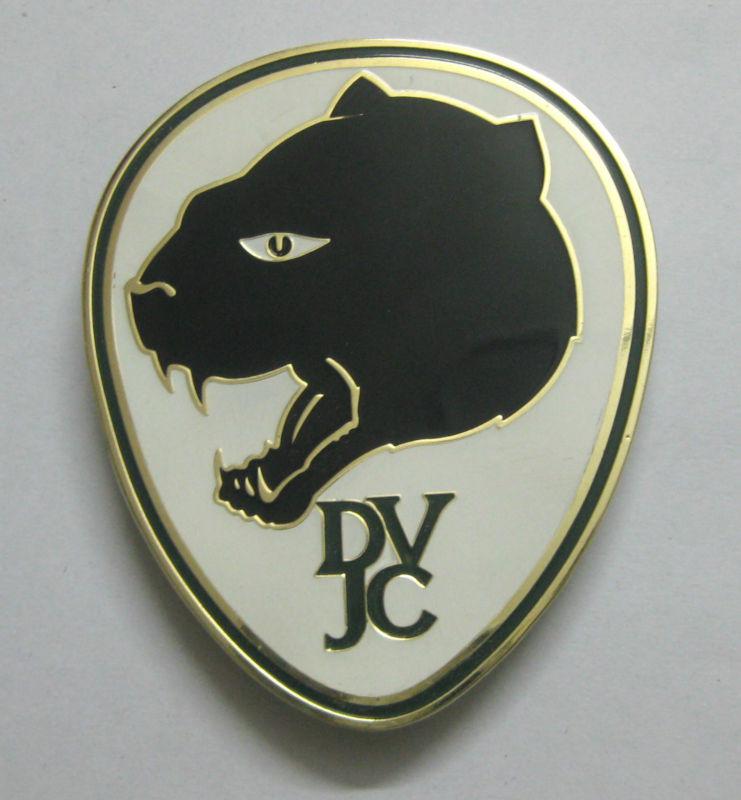 Car badge - dvjc jaguar club grill badge emblem logos metal car grill badge 
