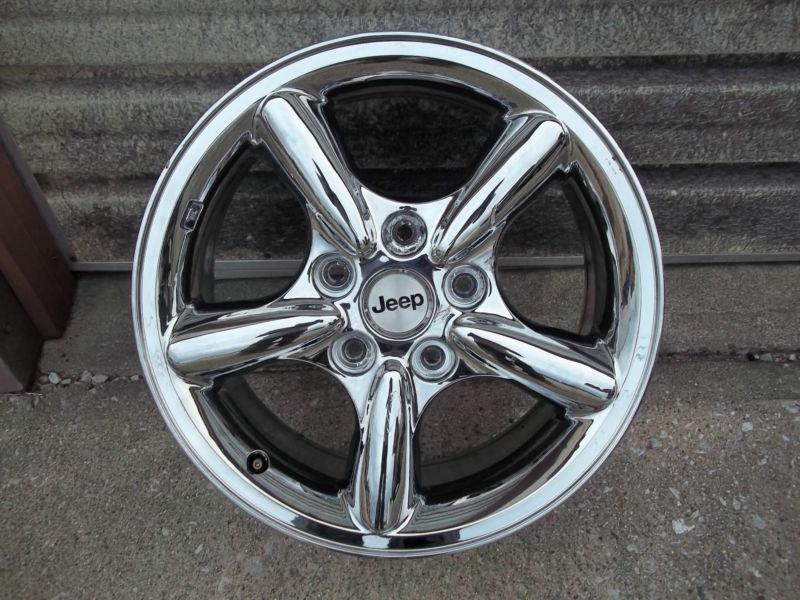 Jeep cherokee 17 inch "chrome" wheel "free" bonus item $144.15 "free shipping"