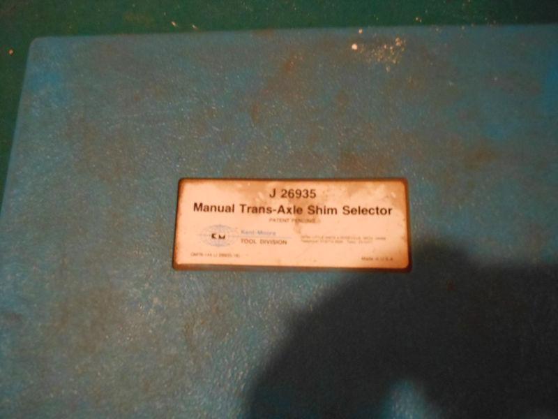 KENT MOORE SPX J-26935 MANUAL TRANS AXLE SHIM SELECTOR WITH CARRY CASE, US $25.00, image 2