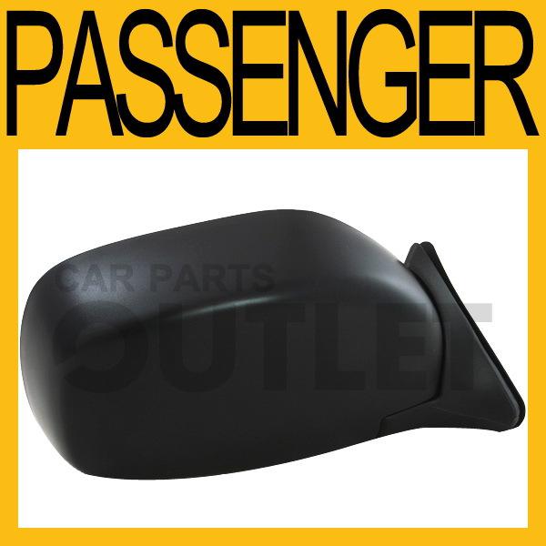 97-01 jeep cherokee passenger side mirror standard manual foldable w/o remote rh