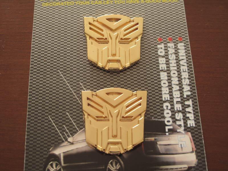 2p 3x3cm 3d metal emblem transformer autobot 3m car sticker truck decals