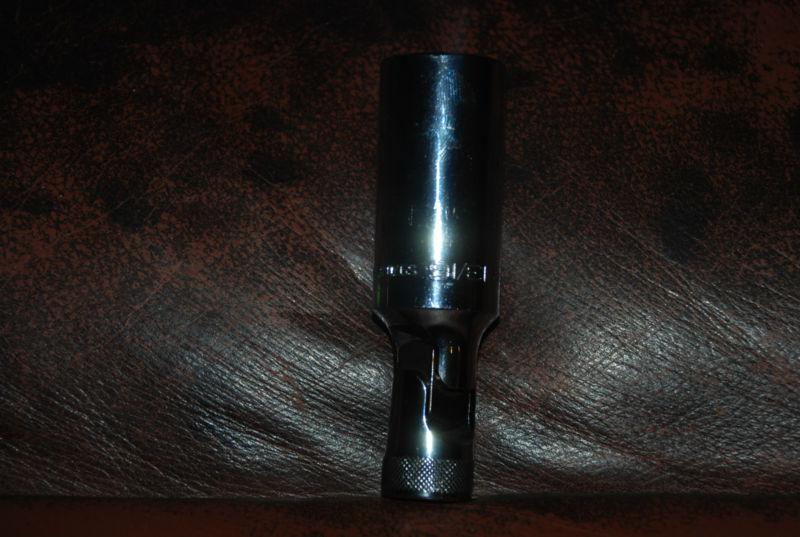 Snap on 3/8" drive universal swivel spark plug socket 13/16" s9704kfua mint