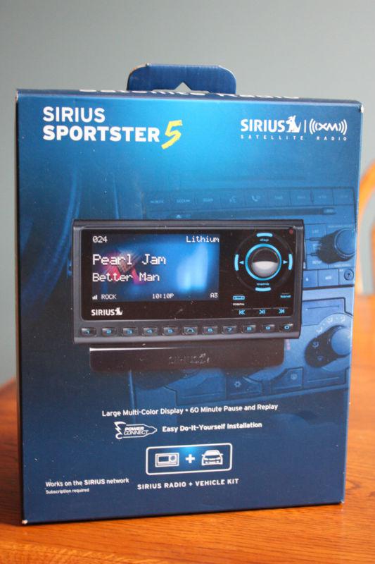 Sirius sportster 5 satellite radio receiver with vehicle kit