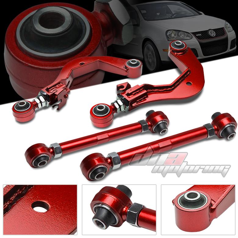 Sell 0312 VW GOLF MK5/MK6/GTI RED REAR CAMBER+TOE CONTROL ARM/ROD