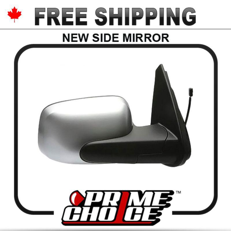 New power non heated passengers side view door mirror