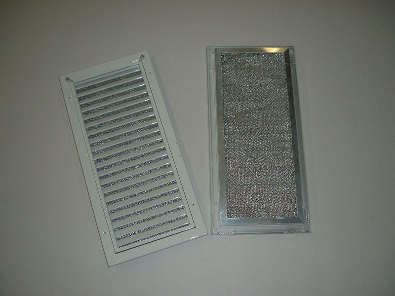 New white 7"x16" air vent aluminum metal exhaust rv boat marine door cover hatch