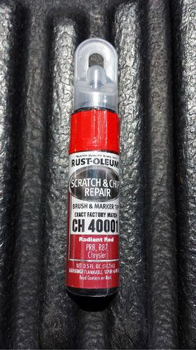 Rustoleum scratch & chip repair paint brush/marker radiant red ch 40001
