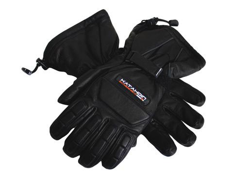 Katahdin vertex leather snowmobile gloves black size large