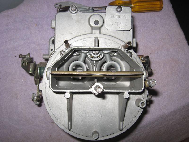 Sell AUTOLITE 2100 CARBURETOR with 1.23 VENTURI and RARE MANUAL HAND