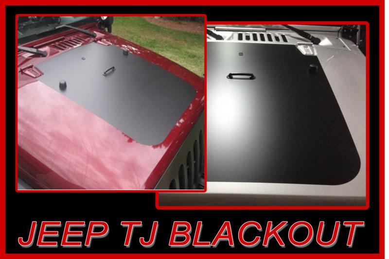 1997-2006 JEEP TJ HOOD BLACKOUT PANEL DECALS VINYL STRIPES FACTORY STRIPE, US $34.00, image 2