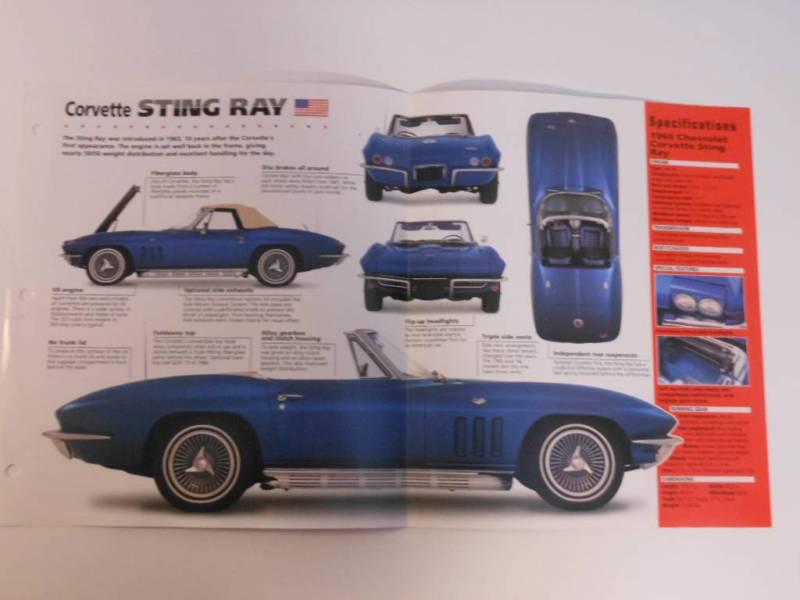 1963-1967 corvette sting ray imp brochure exc cond all time greats group 5 #2