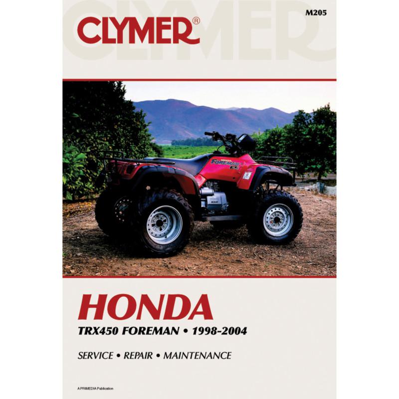 Clymer m205 repair service manual honda trx450 foreman 1998-2004