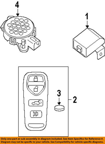 Nissan oem 28268c990c keyless entry-transmitter