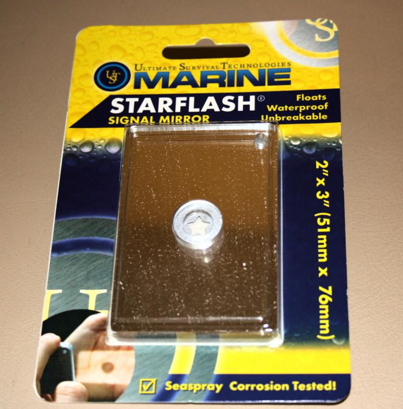 Ultimate survival technologies starflash signal mirror  2 x 3 in.      new