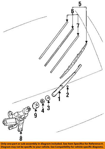 Toyota oem 852140e010 wiper blade refill/windshield wiper blade refill