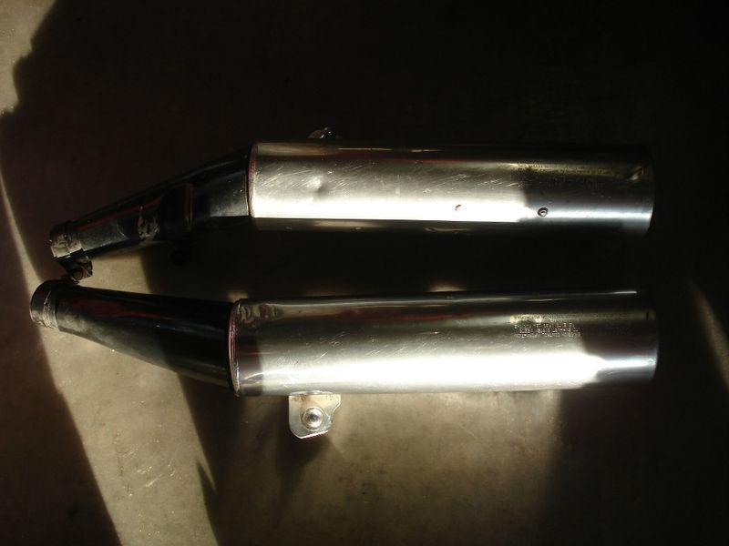 Sell 1985 FJ1100 Exhaust Mufflers FJ 1100 Tail Pipes OEM in Vista