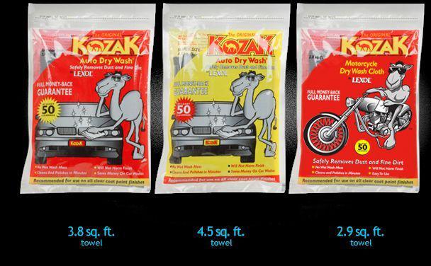 Kozak auto dry wash polishing cloth, 20 pieces, free shipping