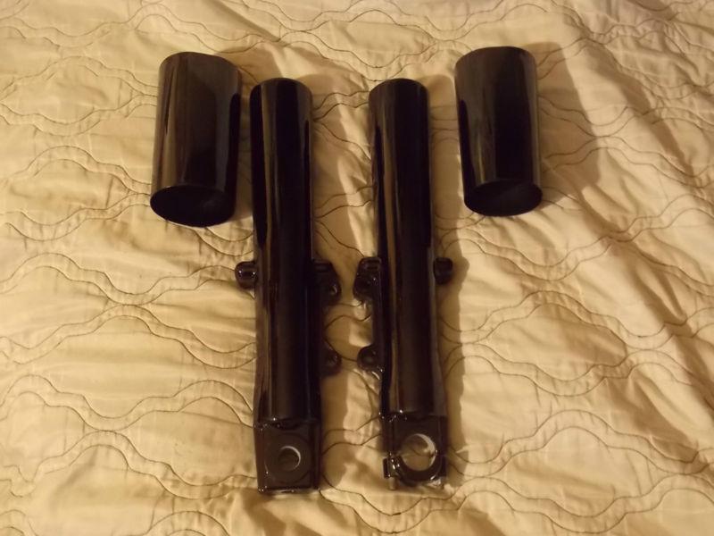 Sell GLOSS BLACK SLIDERSFORKSLEGS2000 UP HARLEY STREET GLIDE in